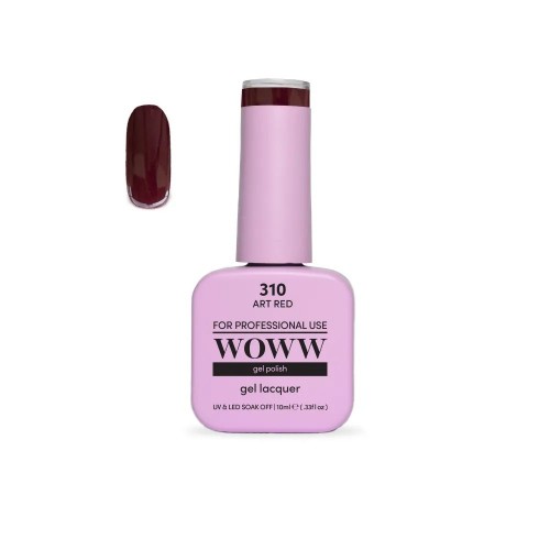 Ημιμόνιμο Βερνίκι New Woww Cosmetics 10ml Art Red - 310